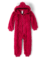 Kids Cable Knit One-Piece Pajamas - Gymmies