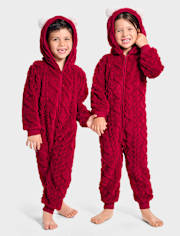 Kids Cable Knit One-Piece Pajamas - Gymmies