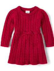 Baby Girls Cable Knit Sweater Dress - Homegrown by Gymboree