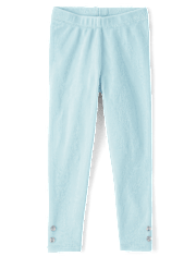 Girls Velour Leggings - Little Snowflake