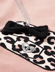 Girls Purse Top - Lil' Leopard