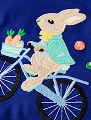Haut brodé lapin pour garçon - Garden Party