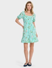 Womens Mommy And Me Floral Tiered Dress - Spring Celebrations