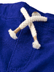 Kids Roll Cuff Linen-Blend Pull On Pants