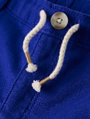 Kids Linen-Blend Pull On Shorts