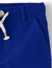 Kids Linen-Blend Pull On Shorts