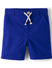 Kids Linen-Blend Pull On Shorts