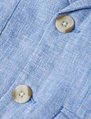 Boys Linen-Blend Blazer - Special Occasions