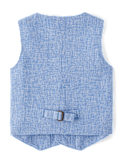 Boys Linen-Blend Vest - Special Occasions