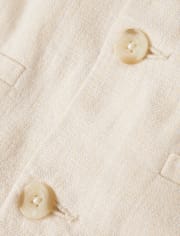 Boys Linen-Blend Vest - Special Occasions