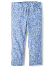 Boys Linen-Blend Dress Pants - Special Occasions