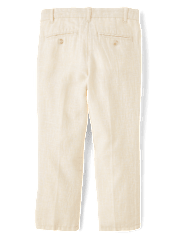 Boys Linen-Blend Dress Pants - Special Occasions