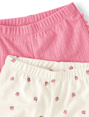 Lot de 2 leggings fleuris pour bébé fille - Homegrown by Gymboree