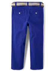 Pantalon chino ceinturé pour garçon - Blue Belle