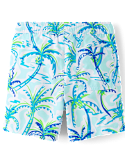 Boys Palm Tree Swim Trunks - Swim