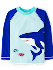 Boys Shark Rashguard - Swim