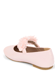 Girls Floral Ballet Flats - Blushing Blooms