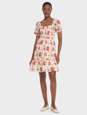 Womens Mommy And Me Rose Tiered Dress - Blushing Blooms