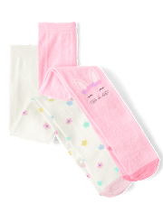 Girls Easter Tights 2-Pack - Garden Party
