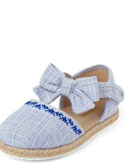 Girls Floral Espadrilles - Italian Riviera