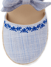 Girls Floral Espadrilles - Italian Riviera