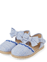 Girls Floral Espadrilles - Italian Riviera