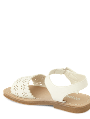Girls Perforated Sandals - Little Essentials
