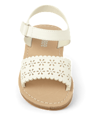 Girls Perforated Sandals - Little Essentials