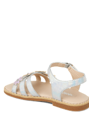 Girls Iridescent Flower Sandals - Little Essentials