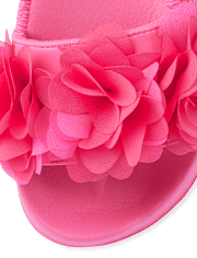 Claquettes fleuries pour filles - Natation