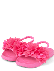 Claquettes fleuries pour filles - Natation