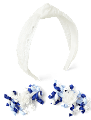 Girls 3-Piece Hair Set - Blue Belle