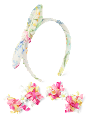 Girls 3-Piece Hair Set - Garden Party
