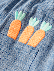 Girls Embroidered Bunny Jumper - Garden Party