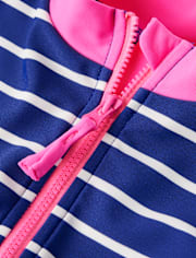 Maillot de bain une pièce à rayures pour filles - Swim