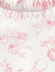 Girls Floral Rashguard Swimsuit - Swim