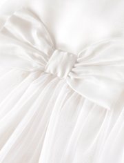 Robe en tulle avec nœud pour fille - Occasions spéciales