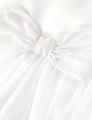 Girls Bow Tulle Dress - Special Occasions