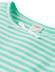 Girls Striped Fit And Flare Dress - Little Essentials