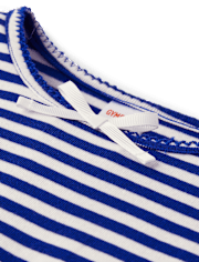 Fille Stripe Robe évasée - Little Essentials