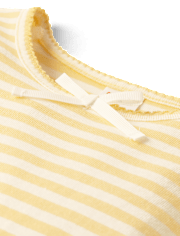 Girls Striped Fit And Flare Dress - Little Essentials