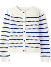 Girls Striped Cardigan - Little Essentials