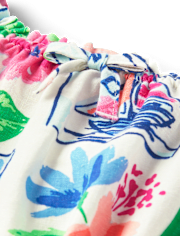 Girls Vacation Ruffle Top - Italian Riviera