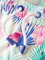 Boys Flamingo Swim Trunks - Swim