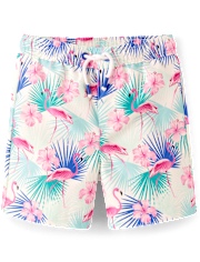 Boys Flamingo Swim Trunks - Swim