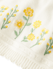 Baby Girls Embroidered Floral Sweater 3-Piece Set - Homegrown by Gymboree