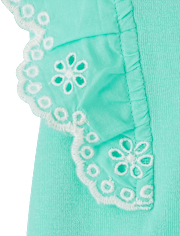 Haut à œillets et volants pour fille - Little Essentials