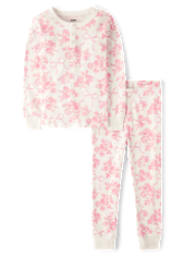 Girls Mommy And Me Floral Snug Fit Cotton Pajamas - Gymmies