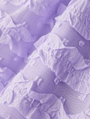 Girls Ruffle Skirt - Lavender Fields