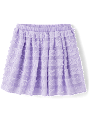 Girls Ruffle Skirt - Lavender Fields